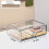 Clear Plastic Storage Drawer for Dresser Bathroom Tabletop Desktop Vanity Organizer,Transparent Stackable Drawer Storage 6