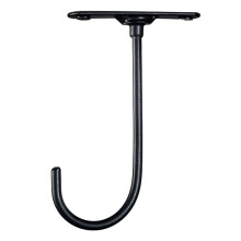 1 Uds. Estante para Llaves Giratorio de 360 Grados Debajo del Gabinete Gancho Tipo Plátano Soporte para Conservación de Frutas Metal Hierro Negro