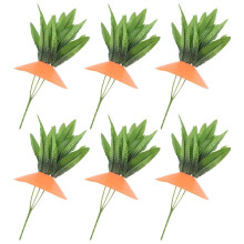 6PCS Pasen Wortel Tuinpaal Wortel Decoratief, Wortelen Tuin Decor, Tuinbord Wortel Decoratieve Tuinpaal