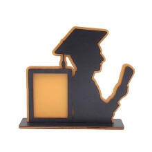 Klasse van 2024 Afstuderen Frame Houten Tafel Afstuderen Fotolijst Home Desktop Ornamenten Past Verticaal Portret,E