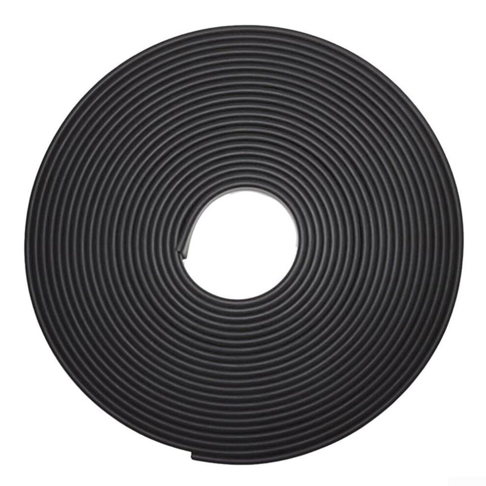Edge Banding Strip 18Mm Ushape Furniture Edge Protector Flexible Tpe Trim Roll 5M Black
