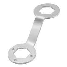 Waschmaschinen-Kupplungsschlüssel, Demontage der Inneren Schraube, Mutternentfernung, Doppelseitiger Langarmschlüssel, 36/38 Mm, Silber