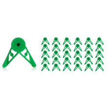 60 Pcs Clipes de Plantas Ajustáveis de 360 Graus para Galhos de Plantas Bender Stem Trainer Clips para Treinamento de Baixo Estresse Verde