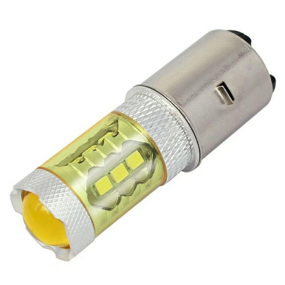 H6 Ba20d Motorcycle Led Head 4300K Penetration With 2835 Smd Beads Gold/Light 9199774965941