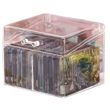 3 STKS Fotokaartdoos Transparant Idool Fotokaartdoos 3 Inch Kaart Opbergdoos Plastic Opbergdoos School Briefpapier