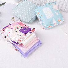 B Simpatica Borsa Porta Assorbenti di Capacità per Ragazze Dei Cartoni Animati, Borsa per Assorbenti Periodo Fisiologico, Borsa