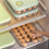 Egg Holder for Refrigerator Household Egg Box, Preservation Box, Transparent Plastic Storage Box, Egg Storage Box White 2