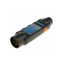 Synchronized Display, Plug And Play Design, Towing Light Wire Tester for 7 Pin Trailer Systems, Trailer Plug Tester with European Standard Connector,