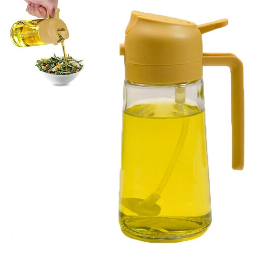 Oliedispenser voor Keuken, Oliedispenserfles voor Keuken, 2 in 1 Oliedispenser, Bakoliespraydispenserfles 1