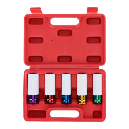 High-Quality Aluminum Alloy Wheel Nut Protector Impact Socket Set, Metric and SAE Compatibility Ensured 2