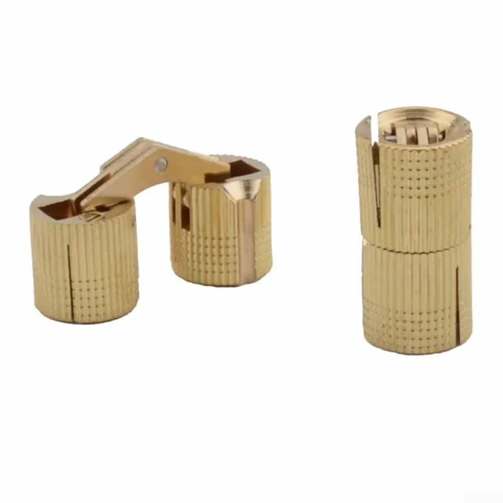 Copper Cylinder Concealed Hinge 8Mm14mm For Invisible Cabinet Doors With Adjustable Screws And Silent Operation 9199774966122