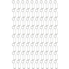 80pcs Metal Curtain Track Hooks S Shaped Stainless Ceiling Curtain Track Shower Curtain Decoration Hooks