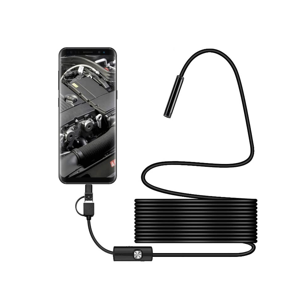 Endoscope Camera With Adjustable Led Borescope, Waterproof Inspection Camera, 1 Meter Cable Light 9382693223241
