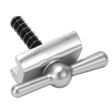 Aluminum Alloy Folding Bicycle Faucet Handlebar Handle Foldable C Buckle Silver