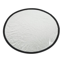 Silver Gold 2-in-1 Portable Mini Round Photo Reflector 110cm