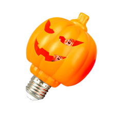 Halloween Pumpkin Lights Ghost Faced Pumpkin Decor E27 Screw Base Yellow Outdoor Indoor Lighting Haunted Houses