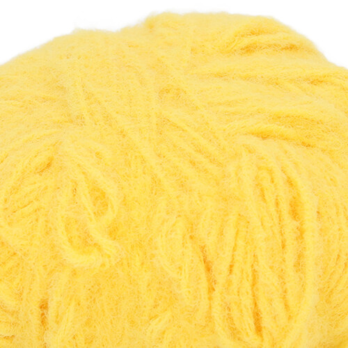 Beginner's Yellow Wool Yarn for Dolls - Soft Extensible Ideal for Crafts 2