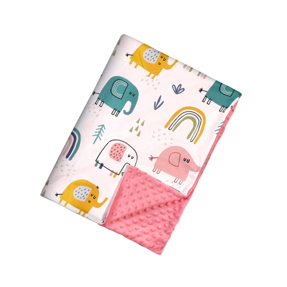 Baby Dotted Backing Swaddle Blanket For Newborns 100% Soft Cotton Floral Design Lightweight Photography Prop And Sleep