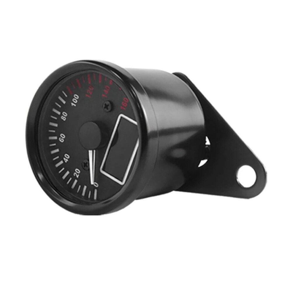 Universal Digital Motorcycle Speedometer And Tachometer 12V Dashboard With Odometer Black 9199774967280