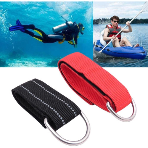 Performance Diving Wrist Strap Band With D Ring For Secure Attachment Of Essentials Red 1
