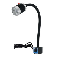 Led Machine Tool Light Long Arm Hose Magnetic And Screw Base For Workshop Garage 3W 6W 9W Black