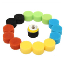 Polishing Pad 16Piece Set for Car Polisher 2 Inch 50mm Buffing Pad Kit Wax