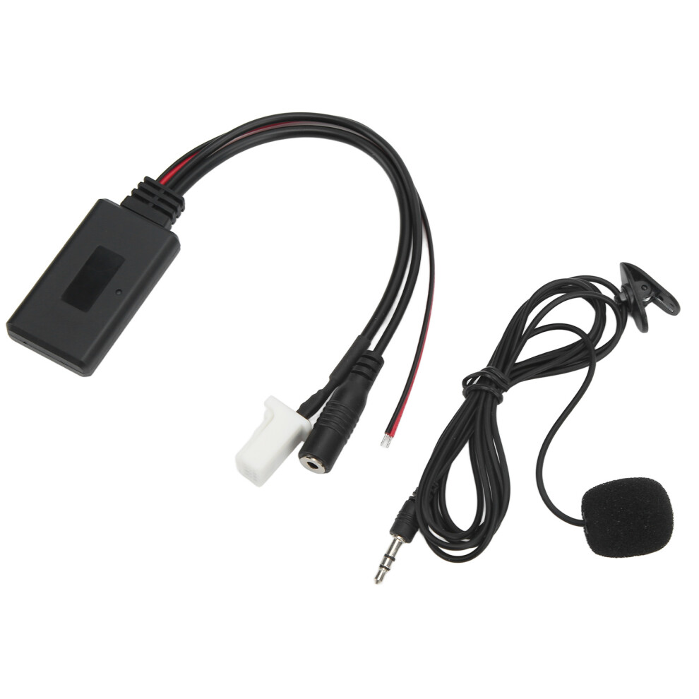 Car Stereo Aux In Bluetooth Adapter Supports Bluetooth Pairing Plug And Play Installation With Microphone External Device Connection Replacement For 9138057894714