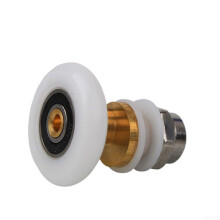 Zinc Alloy Shower Door Rollers with 25mm Nylon Wheels and Stainless Steel Bearings, 4Piece Set for Glass Enclosures