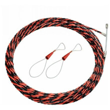 Flexible Spring Head for Conduit Installation, Strong Traction Retractable Fish Tape Wire Puller with 360 Rotary Joint and Spring Guide Head,