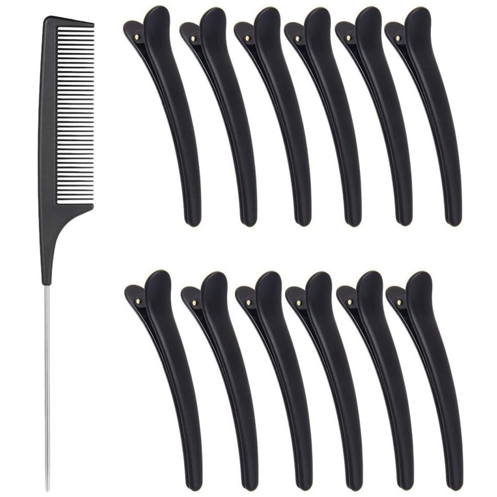 Unisex Salon Hair Styling Clips, Duckbill Clips For Easy Sectioning, Alligator Clips With Strong Hold For Cutting And Coloring, Hair Styling Sectioning