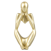 Estátua Elegante do Pensador, Presente Exclusivo para Familiares e Amigos, Escultura de Arte Abstrata, Decoração para Casa, Material de Resina,