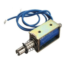 Miniature PushPull DC Traction Frame Electromagnet Model, Dual Voltage 12V/24V