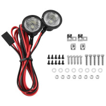 2PCS LED Lights Bright Headlights Spotlight for 1/10 RC Crawler Car TRX4 TRX6 Axial SCX10 90046 Wraith RR10 VS4-10