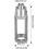 Mortiser Bit Fixing Bracket Adapter Square Hole Drill Bits, Electric Hand Drills Compatible, Supports Drill Diameters 3
