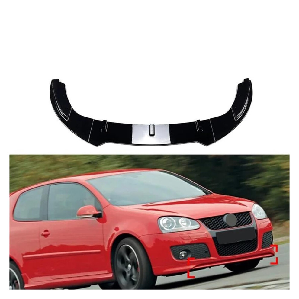 Gloss Front Lip Spoiler For Vw Golf Mk5 Gti And Jetta Mk5 Gli Bumper Splitter Body Kit Black 9347817512946