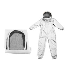 Ventilated Bee Suit Cotton Blend Beekeeping Equipment 2XL Beekeeper Suit With Fencing Veil For Professional Beekeepers