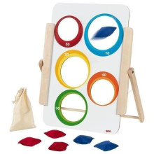 Leer spel - GEEN NAAM - Houten werpspel - Voor kinderen - 2 moeilijkheidsniveaus