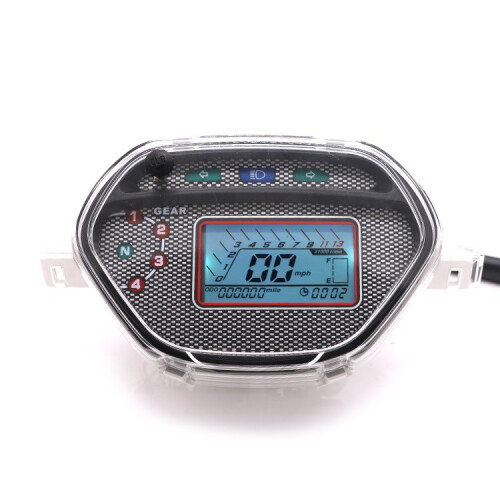 7 Colors Backlight LCD Speedometer Pnp DIGITAL METER Alpha for  Wave 100 Old/Ex5 Class/Wave Alpha 110 CX CD 2
