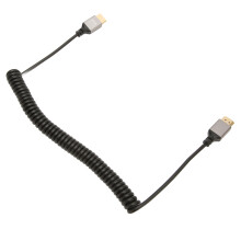 4K 60Hz HDMI Spiral Spring Kabel Stecker zu Stecker Hochgeschwindigkeit für Computer & Monitor