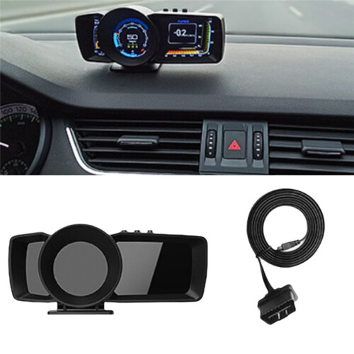 Car HUD Multifunction   Display OBD+GPS  Speedometer Car Gauge Alarm System A600 1