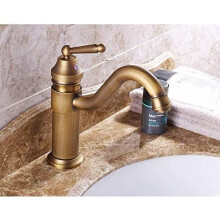 Kitchen Taps Deck Mounted Brass Hot And Cold Single Hole Single Handle Sink Faucet Swivel