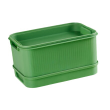 Seed Sprouting Tray Double Layer Hydroponic No Soil Indoor Germination Kit Light Green 23x16x12cm