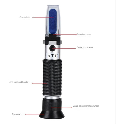 Refractometer Handheld Sugar Concentration Meter 032% Brix Densimeter Saccharimeter For Fruits 1