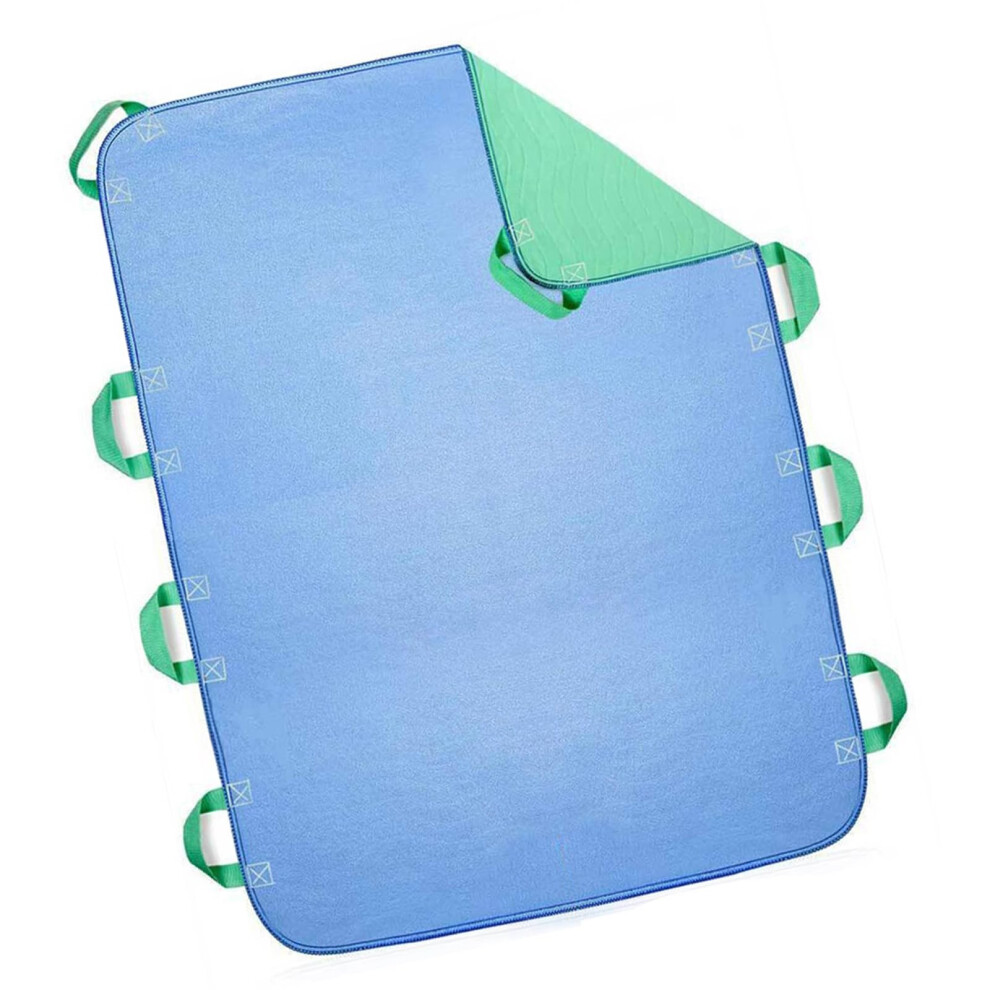 Incontinent Bed Pad Washable Transfer Sheet Absorbent Positioning With Handles 86x132cm For Elderly Care