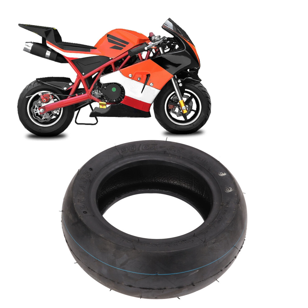90/65Â6.5In Mini Bike Front Tire Rubber For 47Cc 49Cc Pocket Bikes 4651375076792