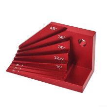 Aluminum Alloy Woodworking Bevel Block With Angle Markings For Miter And Dovetail Angles Measurement Tool For DIY