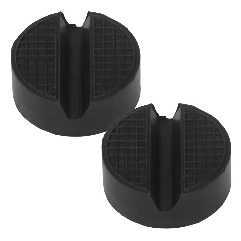 2Pcs Rubber Car Jack Pad Adapter, Universal Slotted Lifting Protector (65X36mm) 9361375077433