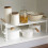 Space-Saving Storage Rack for Kitchen Cabinet, Adjustable Expandable Shelf with Stackable Rust Resistant Design, Durable Non Slip Heavy Duty Iron 2