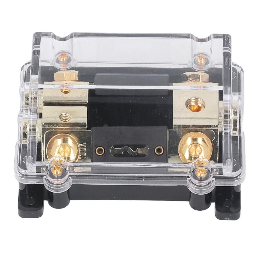 Anl Fuse Block For Overload Protection, High Conductivity Gold Plated Contact Automotive Fuse Holder With Transparent Cover Corrosion Resistance Zinc 9149926068716