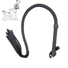 Flogger Leather Braided 85 Cm BDSM SM Spanking Whip, Bondage Accessory For Sex Games